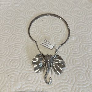 Elephant silver necklace